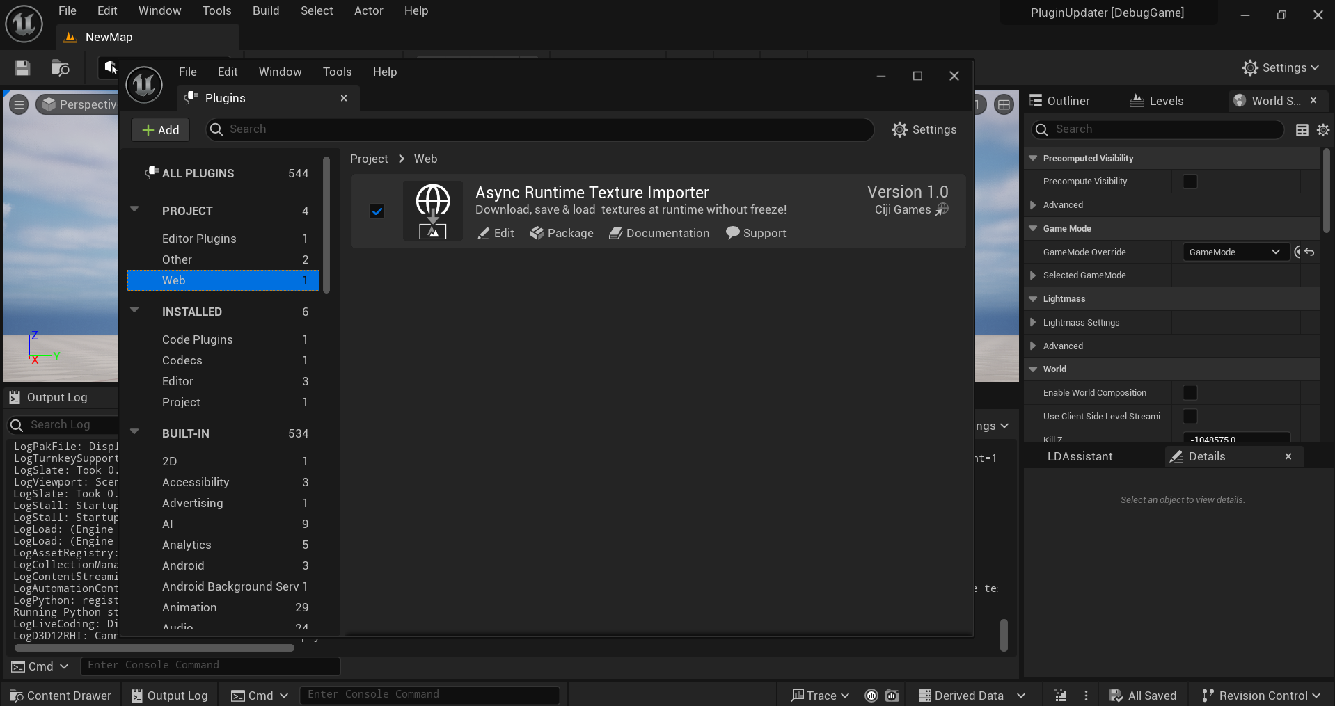 Enable Plugin in Unreal Engine
