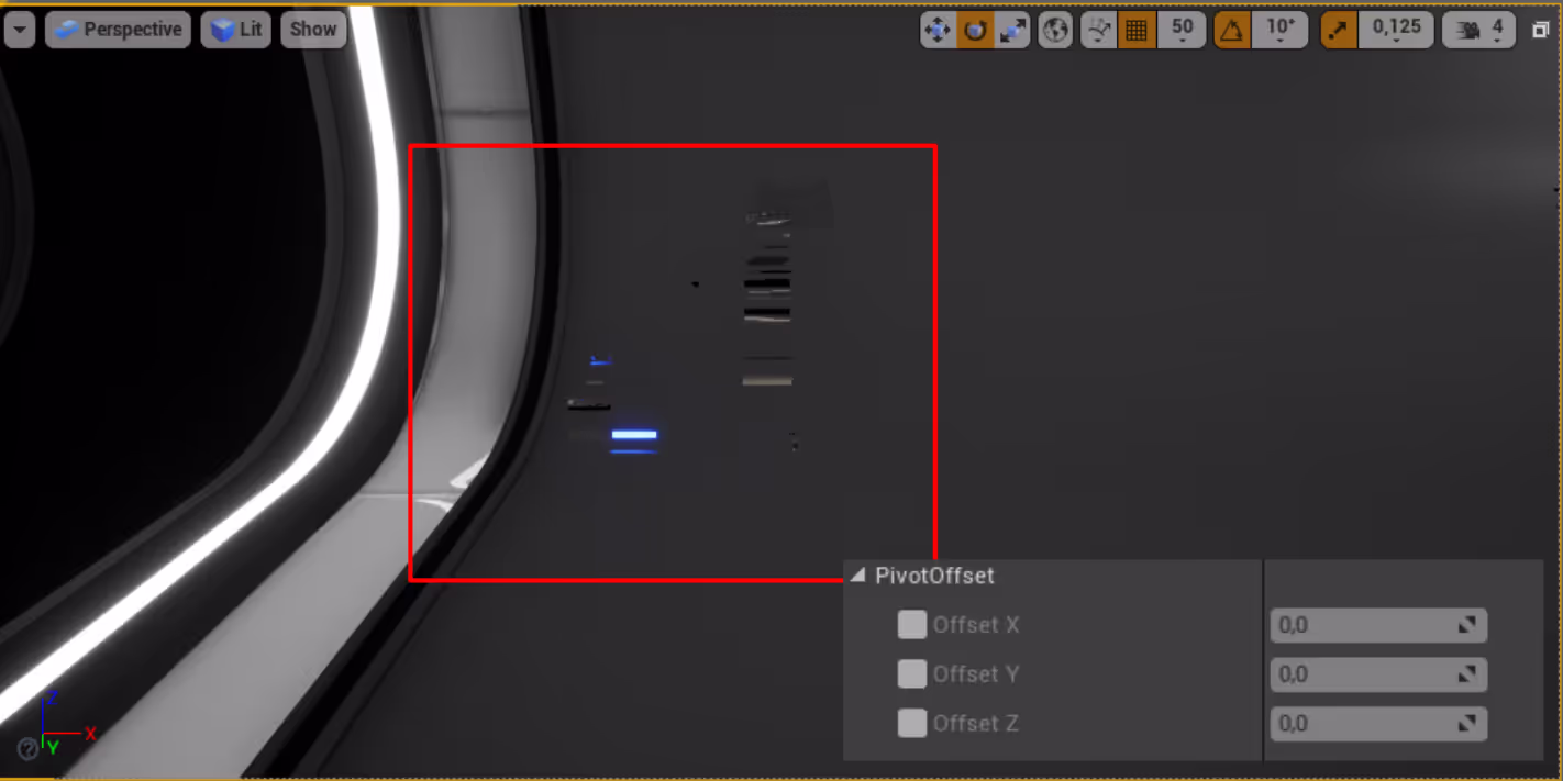 Adjust Pivot Offset Parameter