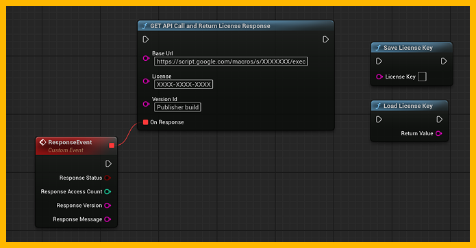 Available License Key Blueprint Nodes