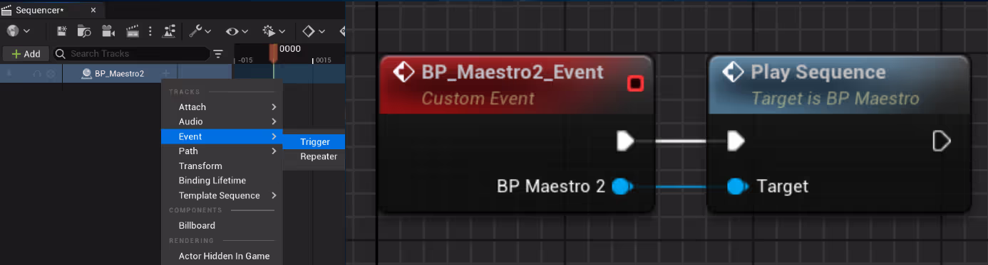 Sequence Director Event Trigger