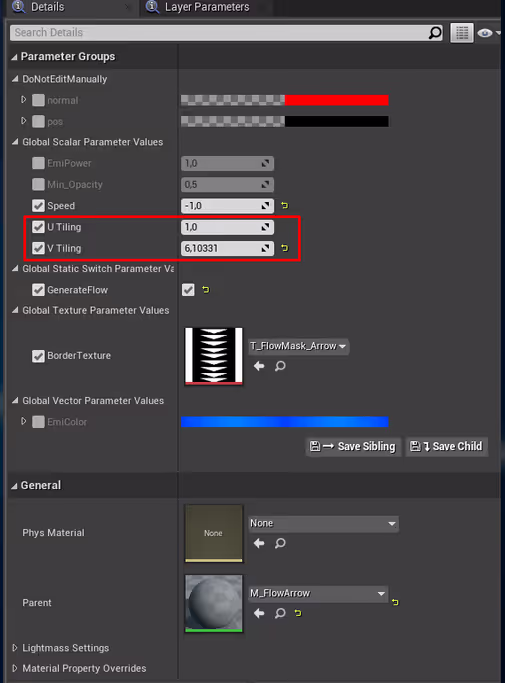 UV Tiling Material Instance Result