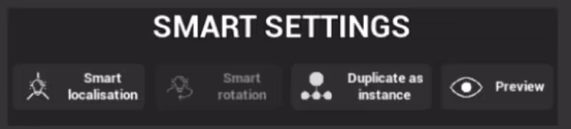 Smart Loc/Rot Settings