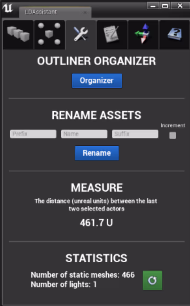 LD Assistant Tools Tab